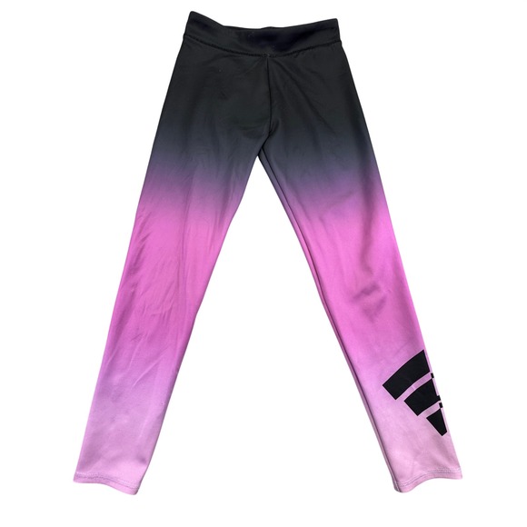 adidas Pants - adidas Gradient Black and Pink Leggings